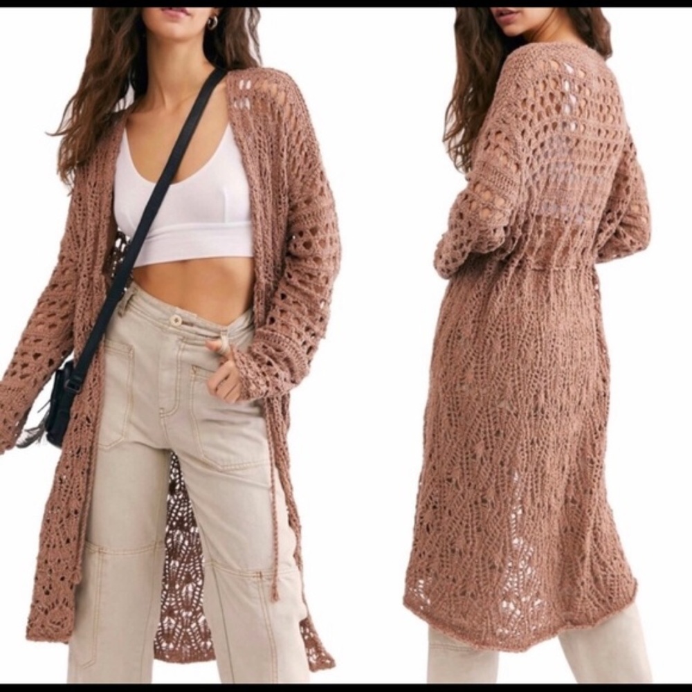 Free People Sweet Talker Crochet Cardi (XS)